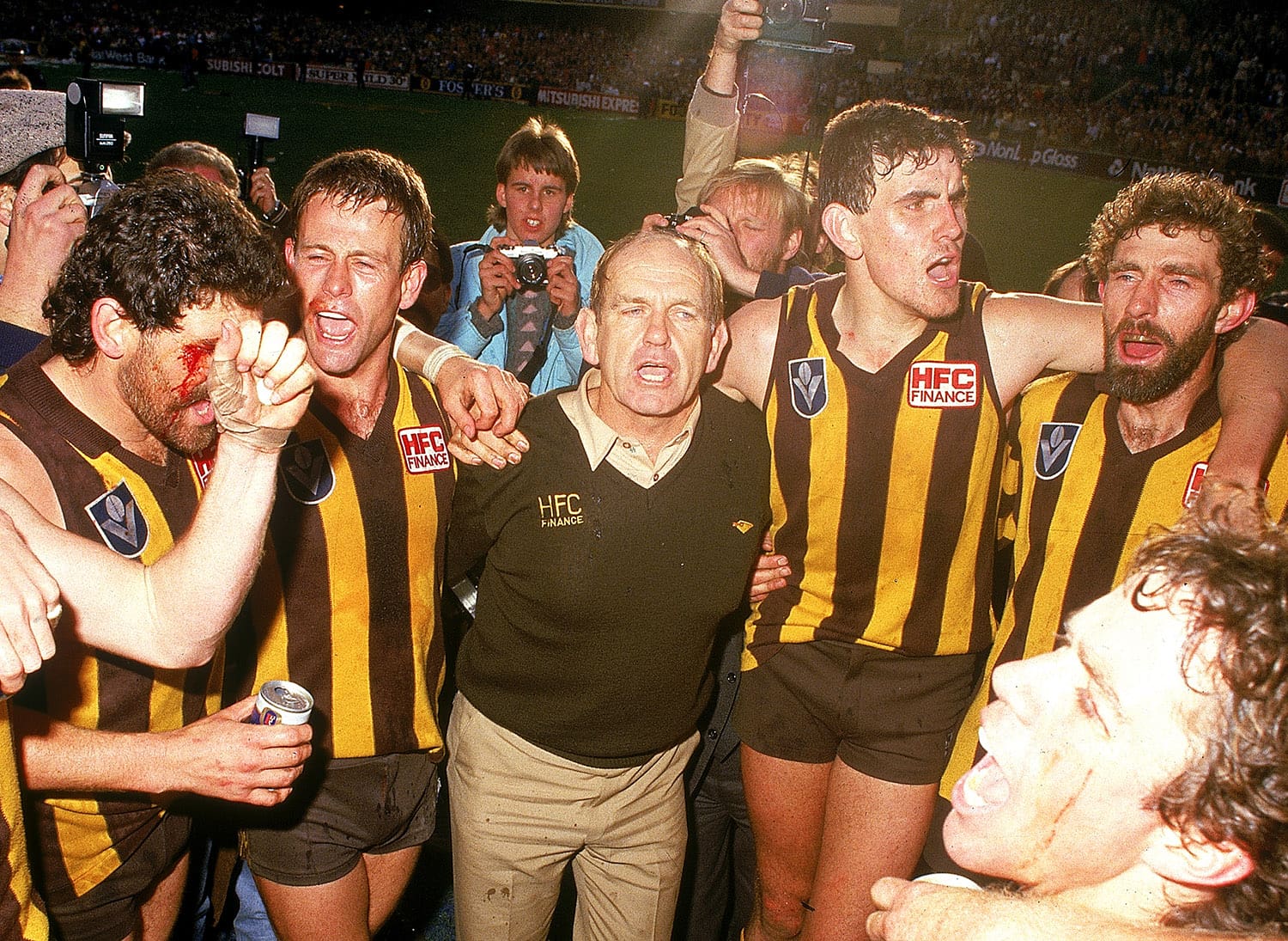 Allan Jeans with his Hawk Sausages. Pic: Getty Images