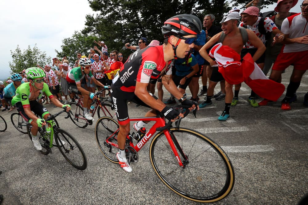 Richie Porte thinks himself lucky to escape with broken bones and bruises