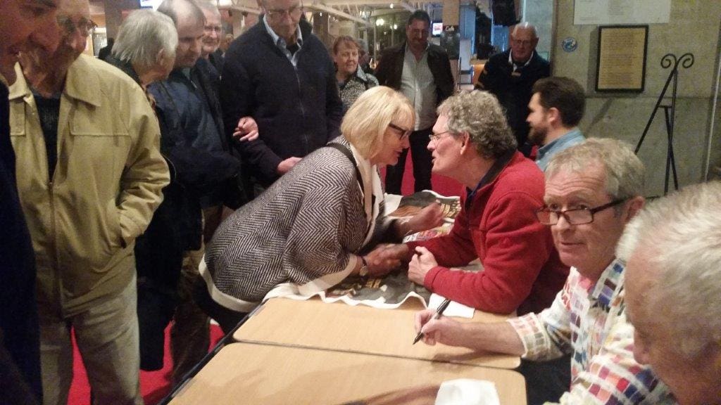 Coodabeen fans line up for autographs