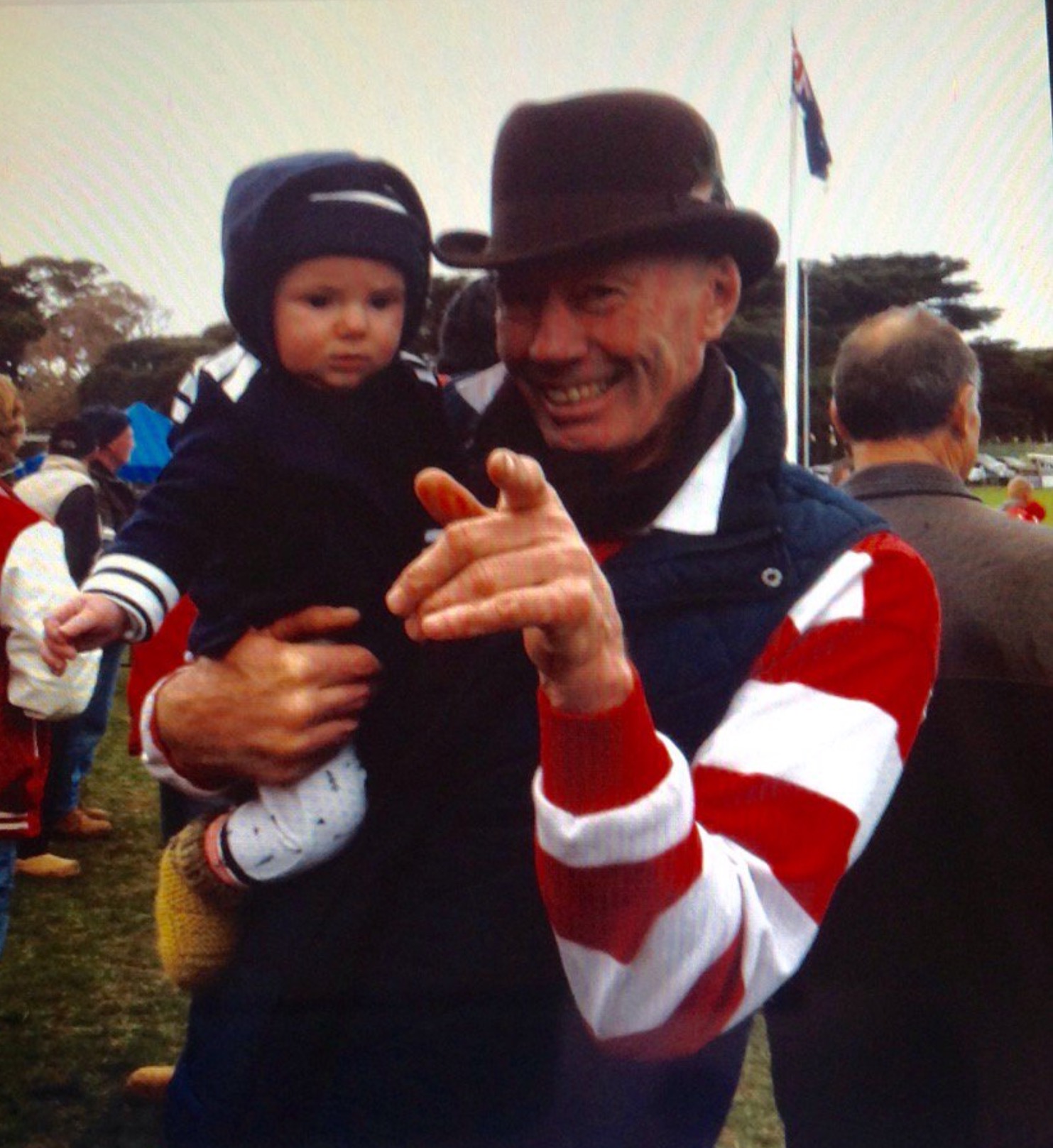 Don Scott at the footy