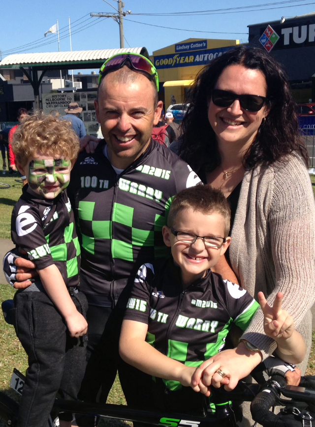 Tim Decker with his family