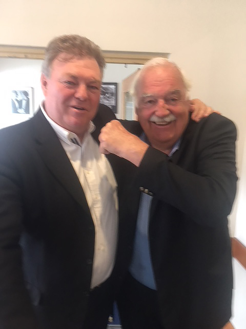 Neil Balme reunites with old opponent Percy Jones