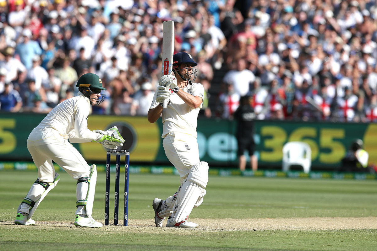 Alastair Cook brings up his century