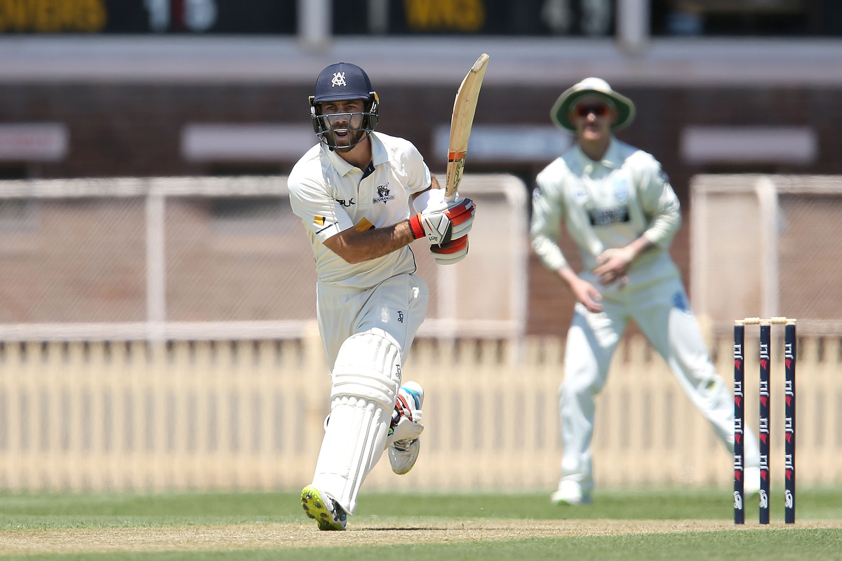 Glenn Maxwell bats during a Sheffield Shield. Ppic: Jason McCawley/Getty Images