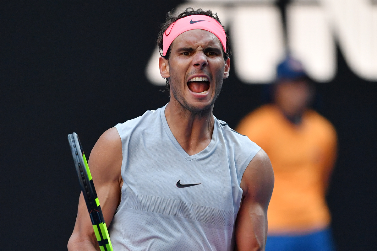 Rafael Nadal cruises his way into the third round. Pic: PAUL CROCK/AFP/Getty Images