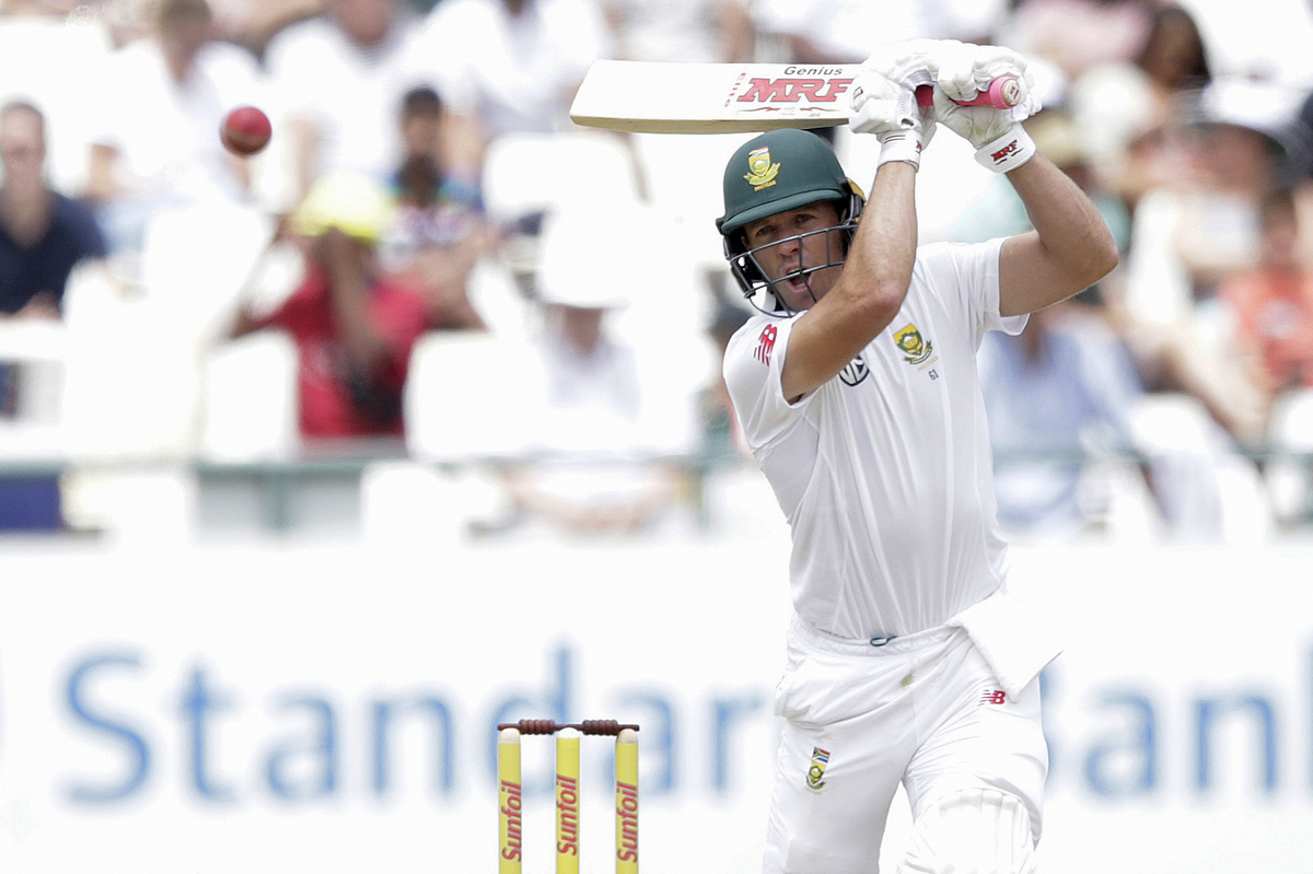 AB de Villiers playing against India. Pic: GIANLUIGI GUERCIA/AFP/Getty Images