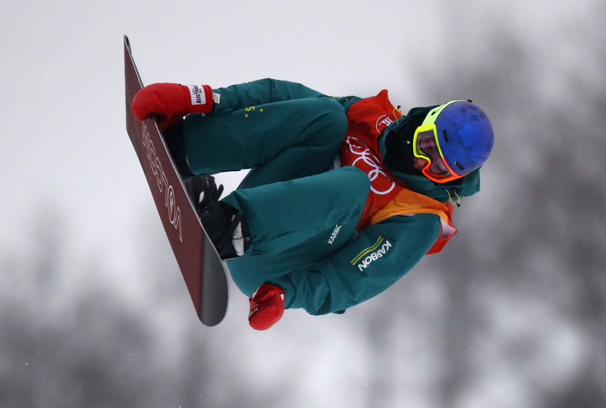 Scotty James on his way to bronze in the Men's Halfpipe. Pic: Cameron Spencer/Getty Images