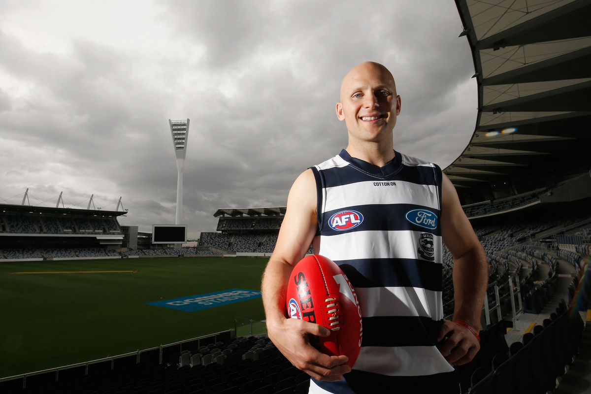 Back in Geelong colours - Gary Ablett. Pic: Darrian Traynor/Getty Images