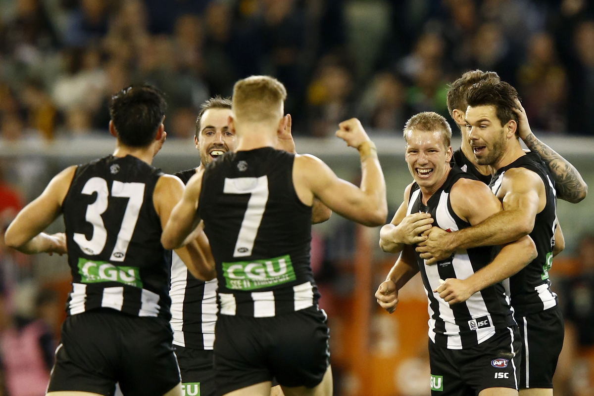 Terry brown is certain his pies will be premiers in 2018. The rest of us, not so sure... Pic: Darrian Traynor/AFL Media/Getty Images