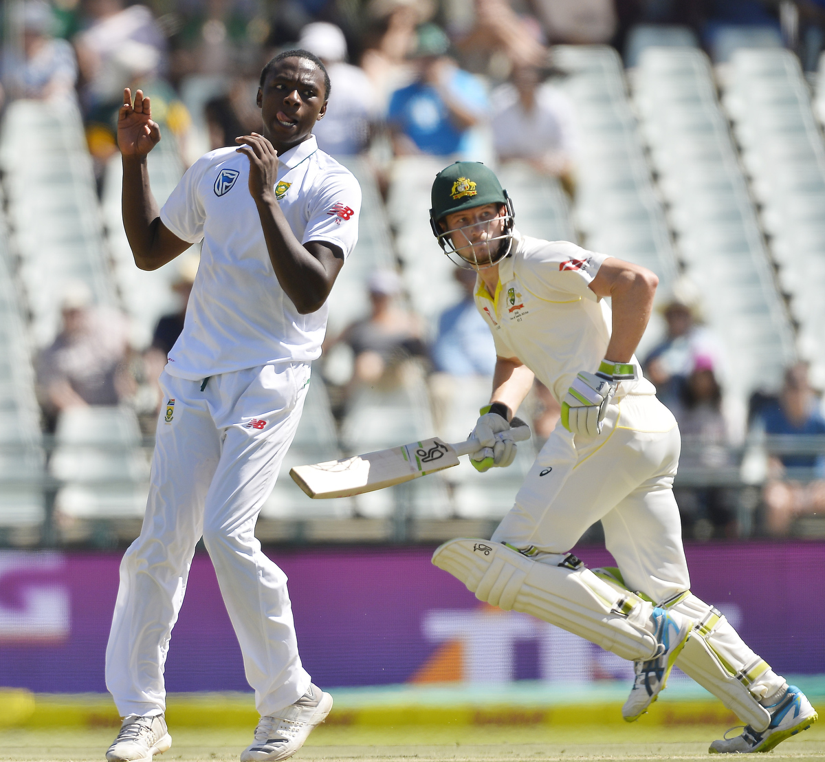 Kagiso Rabada during day 2 of the 3rd Test match. Pic: Ashley Vlotman/Gallo Images/Getty Images