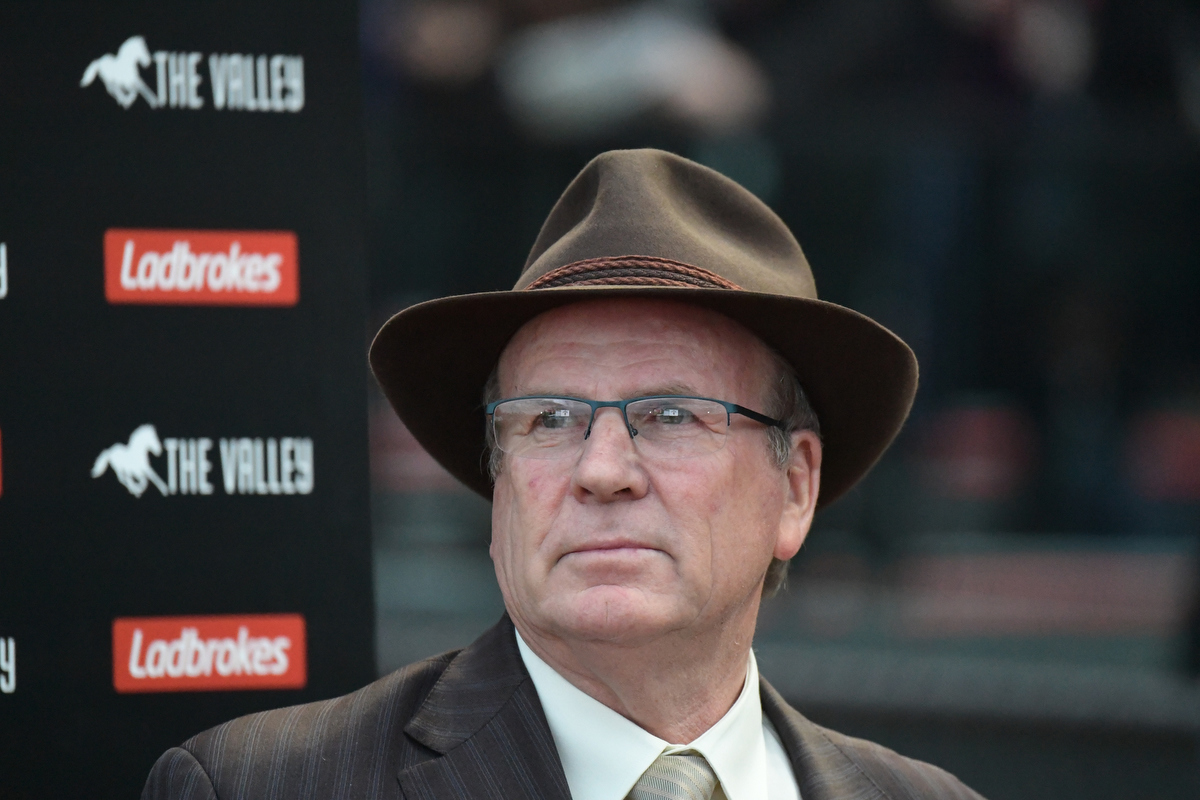 Trainer Robert Smerdon at the Art Series Hotel Group Handicap. Pic: Reg Ryan/Racing Photos via Getty Images