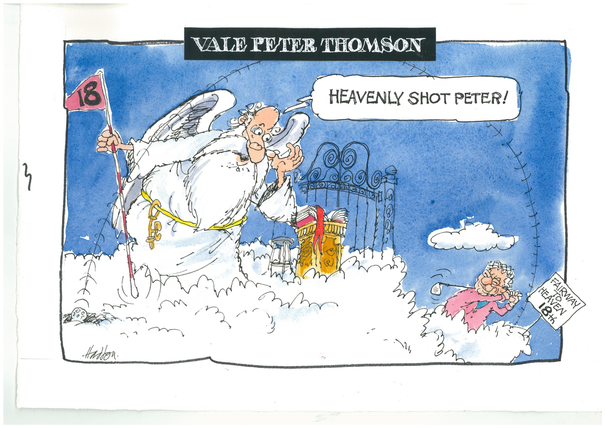 George Haddon farewells Peter Thomson