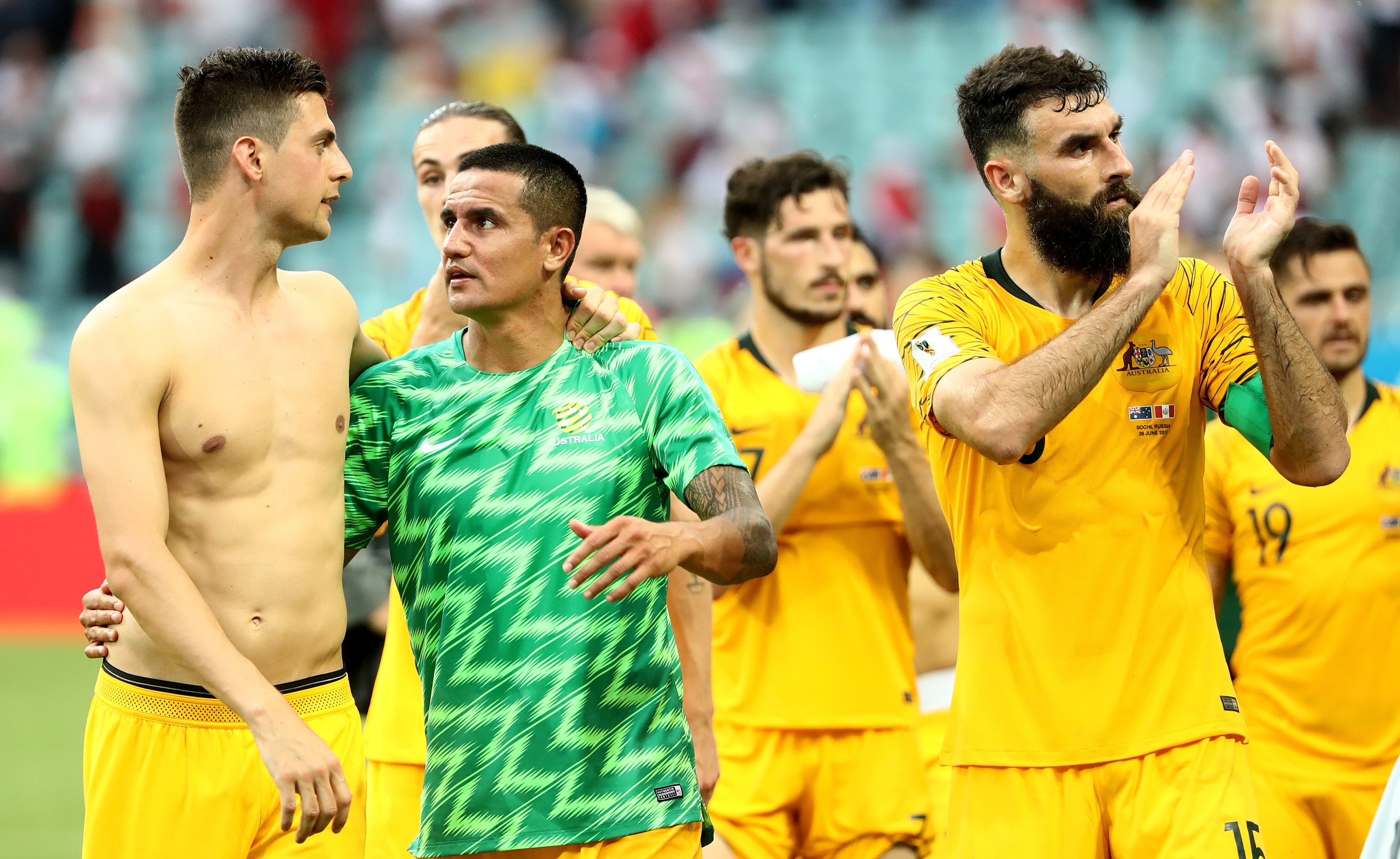 A World Cup anticlimax. the Socceroos will have to try again in 4 years. Pic: Robert Cianflone/Getty Images