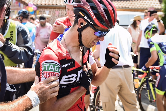 Richie PORTE after his accident. Pic Vaz Juchima