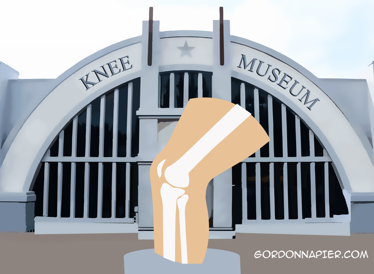 The knee Museum. Artwork Gordon Napier