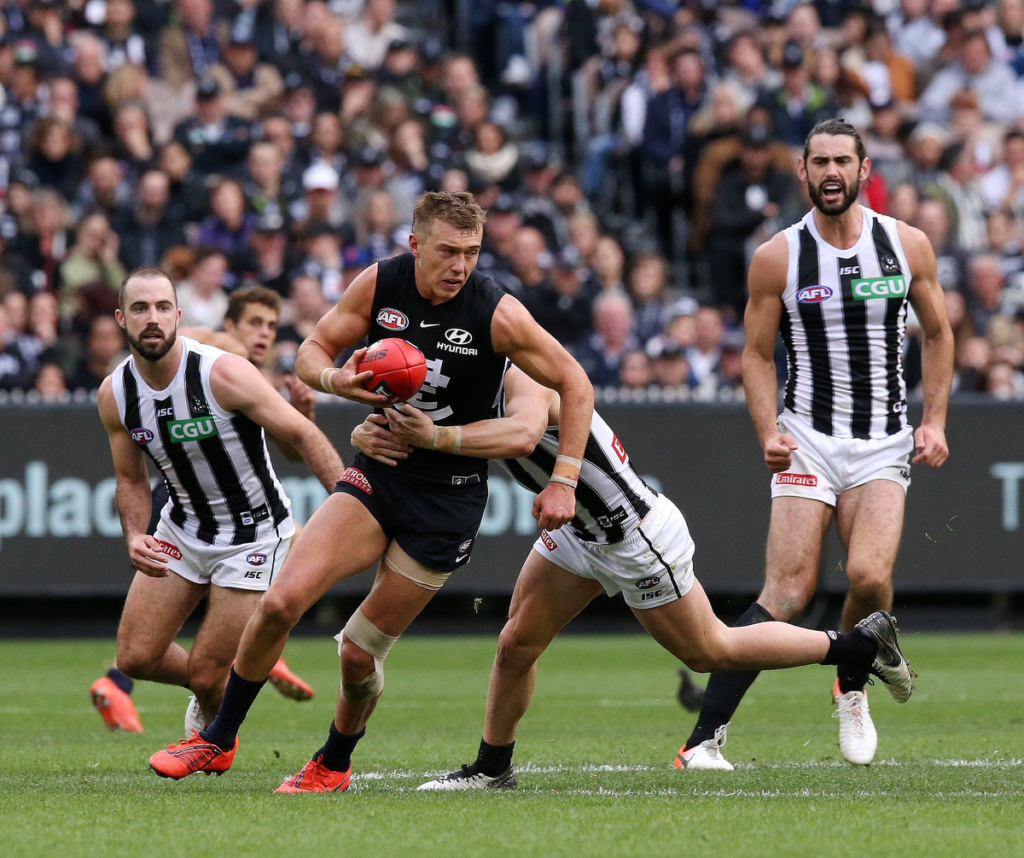 Patrick Cripps in action 