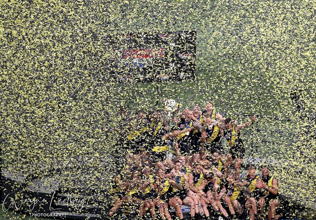 Richmond celebrates the AFL grand final